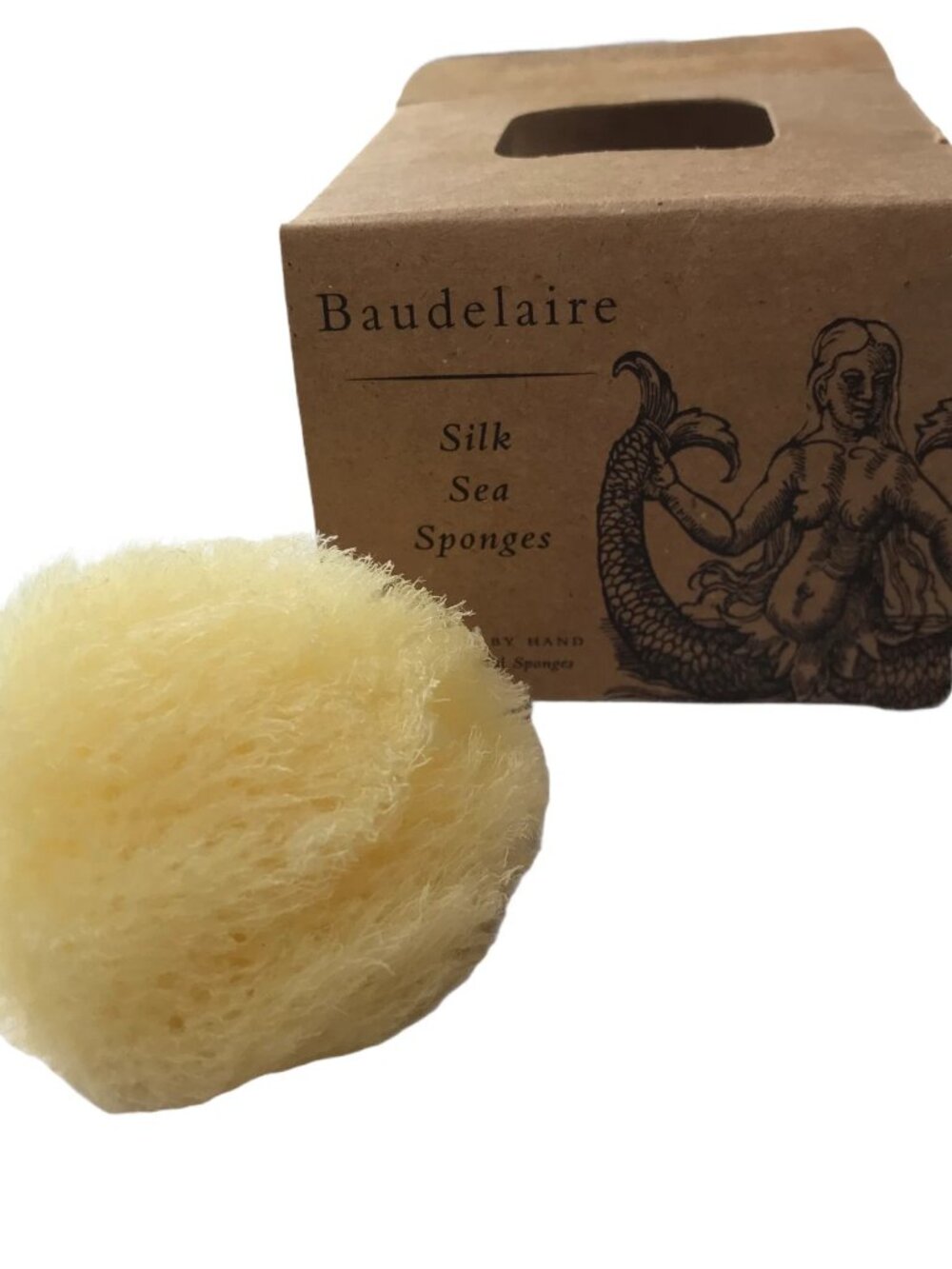 Baudelaire Silk Sea Sponge, New, Small, One Sponge